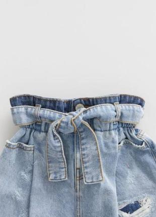 Трендова модная джинсовая юбка для девочки от zara zara испания нова колекцыя3 фото