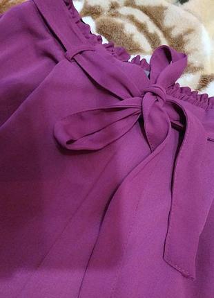 Кюлоти з поясом рюшів на талії 8 (36)2 фото