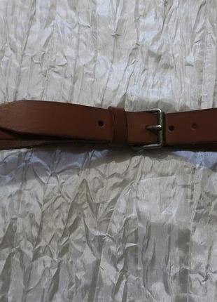 Ремень пояс коричневый кожаный j. crew р-р 32