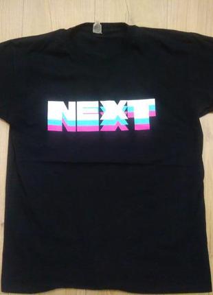 Якісна футболка з логотипом  next / чорна футболка2 фото