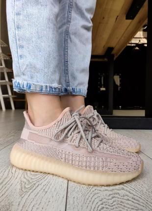 Adidas yeezy boost 350 pink рефлективні ♦ жіночі кросівки ♦ 🌹🌈😍 стильнийльвів стильний
