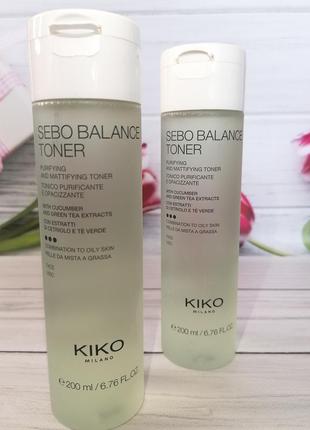 Sebo balance toner тонер тоник для жирной и смешанной кожи kiko milano