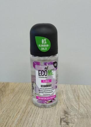 Ecome eco me gloral еко натуральний дезодорант екологічний веганські квітковий