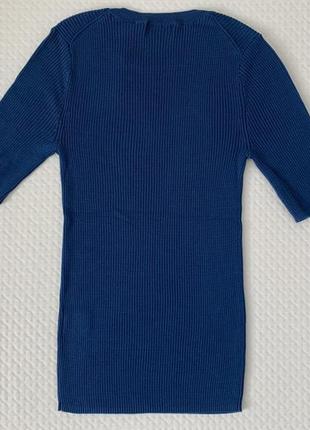 Tahari синяя блузка из лиоцела2 фото