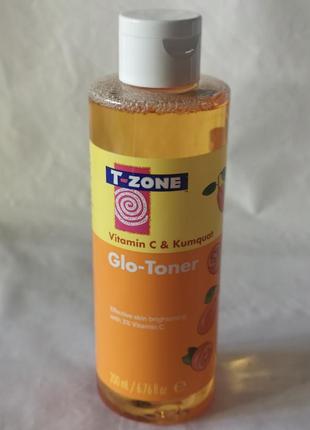 T-zone vitamin c & kumquat glo toner тонік для обличчя з вітаміном с , 200ml2 фото