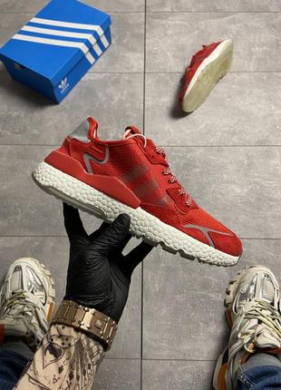 🔥кросівки adidas nite jogger red white.