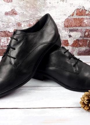 Классические кожаные туфли " tamaris ". германия. 26 см. 40 р.4 фото