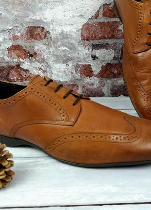 Дизайнерские кожаные туфли " pier one " . германия. 42 р. 27,5 см.4 фото