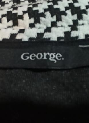 Актуальная кофта джемпер лонгслив  реглан в геометрический  принт трикотажная блуза george8 фото