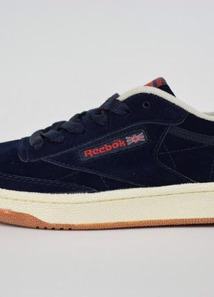 Кроссовки женские reebok workout синие с красным скидкостью sale / smb3 фото