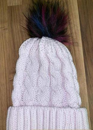 🦄шапка з помпоном👌
