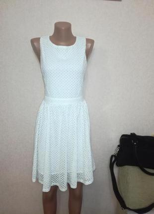Красивое ажурное белое платье mela london, р.14 (12/16)