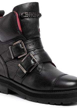 Женские, кожаные, демиботинки