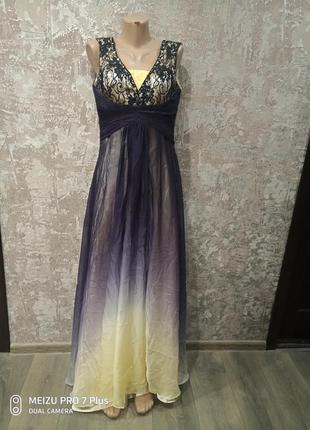 Роскошное выпускное, вечернее платье luxuar limited омбре2 фото