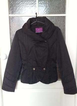 Куртка черная короткая демисезон р.46-48 (l)