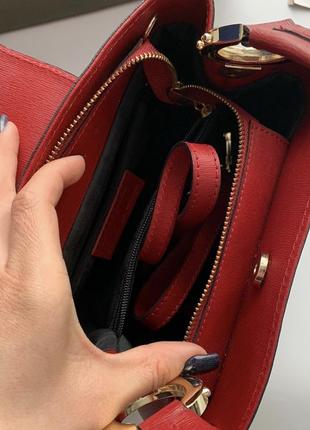 👜идеальная красная сумка италия кожа/кожаная красная сумка/сумка натуральная кожа италия👜8 фото