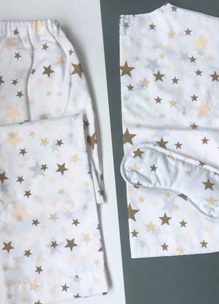 Піжама в зірочки, є багато кольорів, домашній комплект, хлопкова піжама1 фото