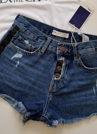 Джинсові шорти zara 5