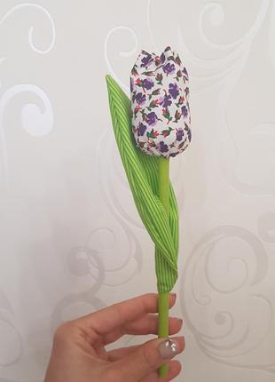 Текстильні квіти3 фото