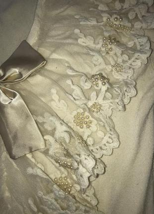 Кофта блуза нарядная кофточка с жемчужинками s3 фото