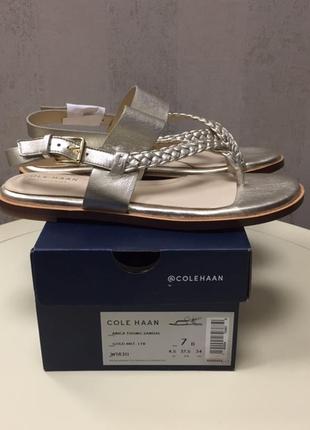 Женские сандалии cole haan, кожа, оригинал, новые, размер 37.8 фото