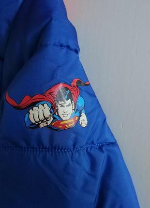 Куртка дутая 98-104 см 2-4 года h&m осенняя superman супермен6 фото