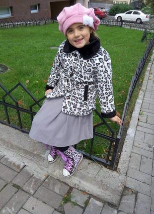 Меховое пальто демисезонная куртка на девочку 5-6 лет10 фото