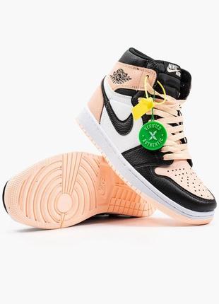 Женские кроссовки nike air jordan 1 retro patent pink  36-37-38-39-40