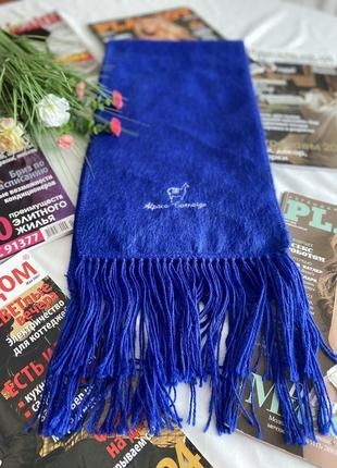 Фірмовий шарф гарного синього кольору alpaca gamargo🔥перу3 фото