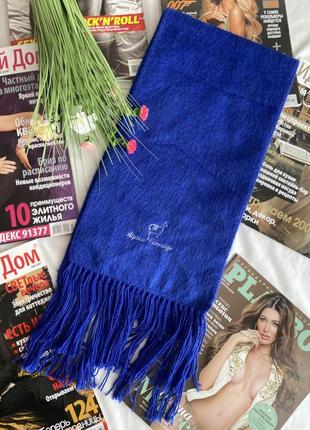 Фірмовий шарф гарного синього кольору alpaca gamargo🔥перу2 фото