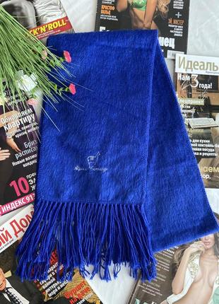 Фірмовий шарф гарного синього кольору alpaca gamargo🔥перу5 фото