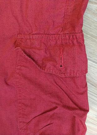 Крассные тоненькі шорти з кишенями з боків4 фото