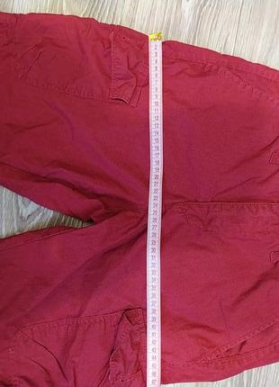 Крассные тоненькие шорты с карманами по бокам7 фото