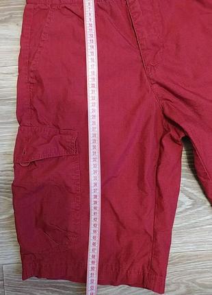 Крассные тоненькие шорты с карманами по бокам8 фото