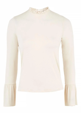 Кофта, блуза, ошатна, з воланами, легка, весняна, topshop, ru40/eur34/xs