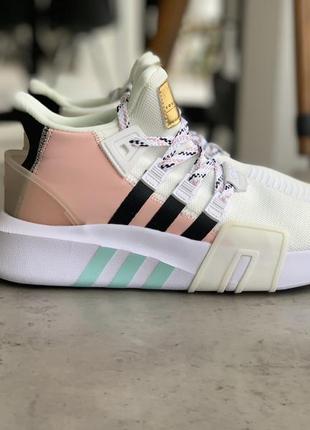 Кроссовки adidas eqt bask adv white адидас ект баск белые8 фото