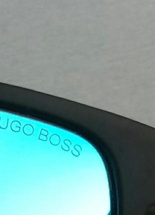 Hugo boss очки мужские солнцезащитные голубые зеркальные поляризированые8 фото