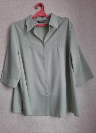 Красивая блуза пастельного цвета пог 69 см2 фото