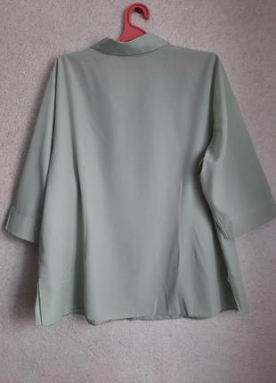 Красивая блуза пастельного цвета пог 69 см6 фото