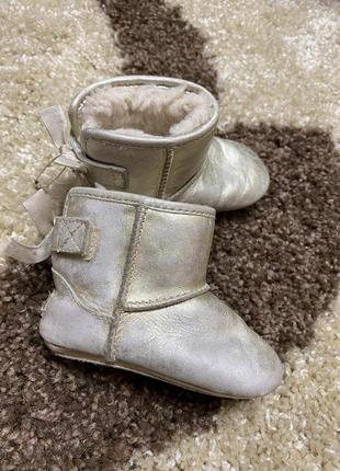 Пинетки сапоги сапожки угги ugg кожаные 18