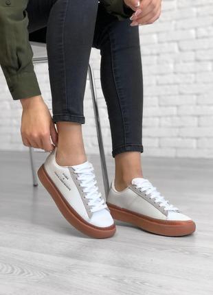 Шикарні жіночі кросівки Puma Cassia Distressed White Silver Women Casual Lifestyle white білі 😃)🌹🌈😍 стильний львів