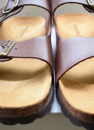 Шкіряні ортопедичні шльопанці шльопанці сланці тапки bianco р. 44 29 см5 фото