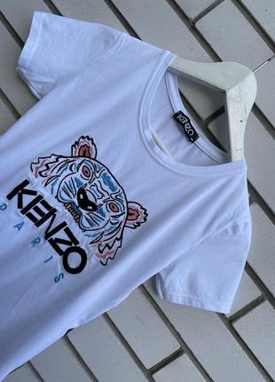 Футболка с вышивкой kenzo