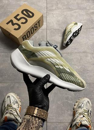 🔥 кросівки adidas yeezy boost 700 v3 green white.