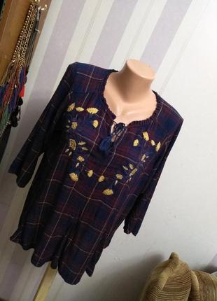 Натуральна блуза з вишивкою , блузка,сорочка, етно стиль бохо10 фото