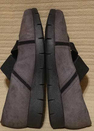 Отменные неформальные замшевые туфли дымчатого цвета clarks artisan англия 41 1/2 р.8 фото
