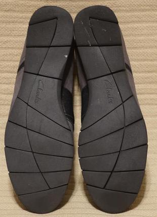 Отменные неформальные замшевые туфли дымчатого цвета clarks artisan англия 41 1/2 р.10 фото