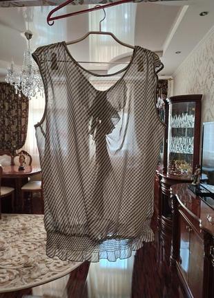 Шикарная шифоновая блузочка в полосочку2 фото