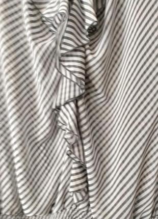 Шикарная шифоновая блузочка в полосочку8 фото