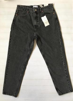 Zara мом джинсы 44,46 размер, высокая посадка6 фото